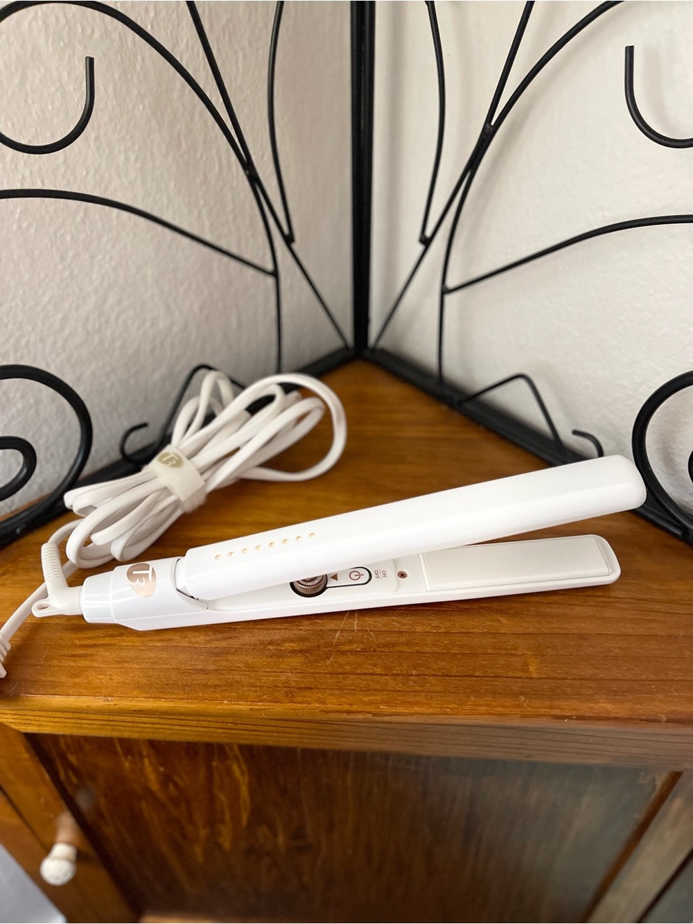 T3 White Slim Mini Flat Iron Straightener